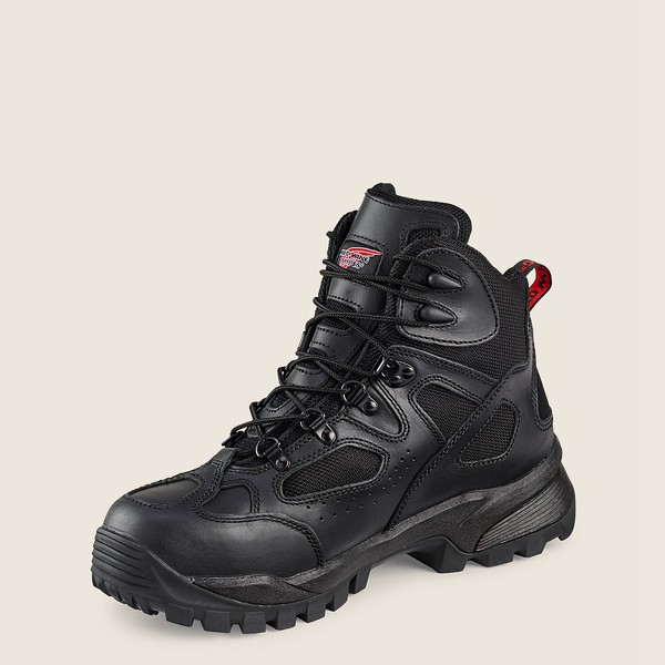 Red Wing Hiking Bot Erkek - Truhiker - 6-Inch Waterproof Safety Toe - Siyah - 79EBNJSXZ